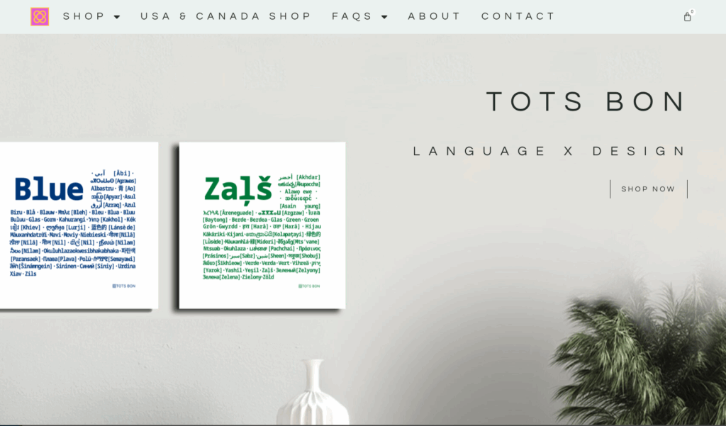 Tots Bon Homepage screenshot